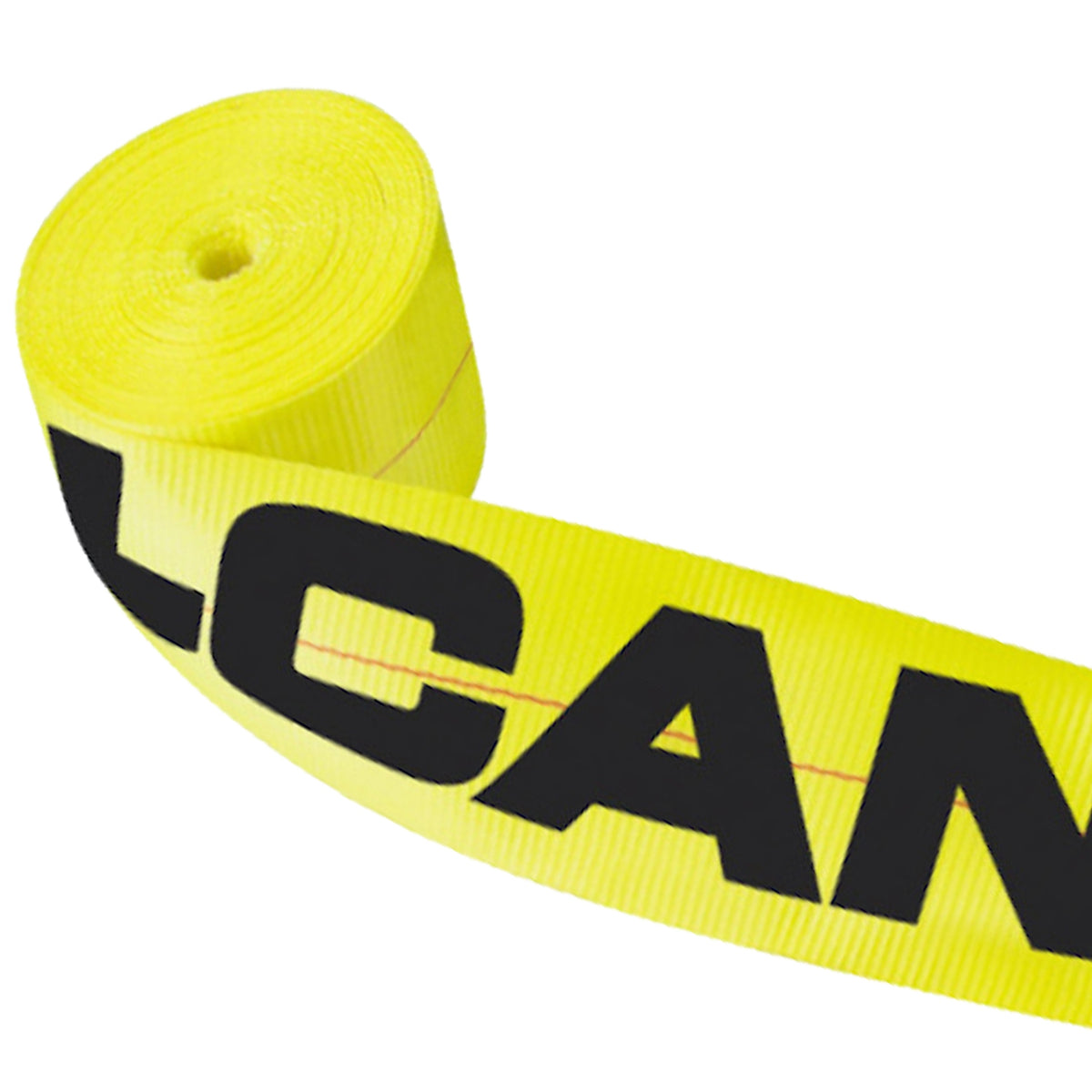 4 Inch x 30 Foot Yellow Winch Strap with Chain Anchor D686755