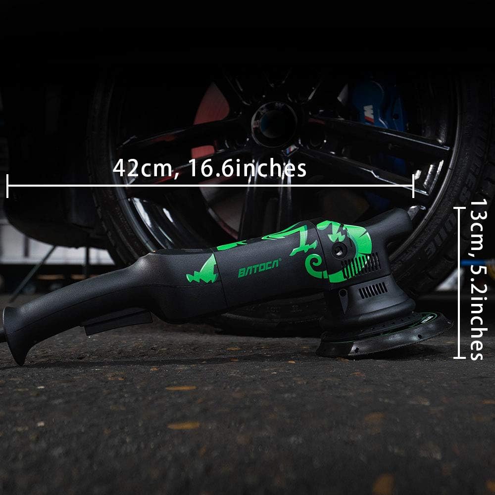 Dual Action Polisher, 6 Inches, 700w Random Orbital Car Buffer with Foam/Wool Pads, Microfiber Towels D83325