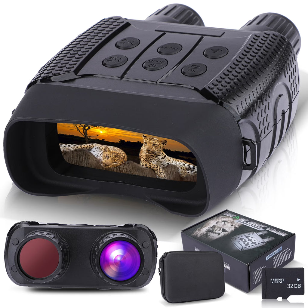 Night Vision Binoculars with 32GB Memory Card X306331