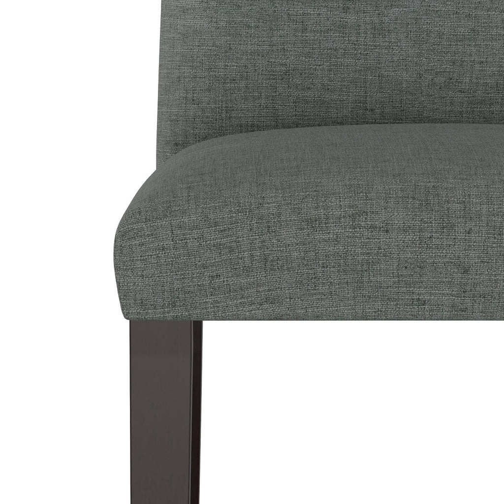 Modern Counter Height Barstool Charcoal Linen N3242