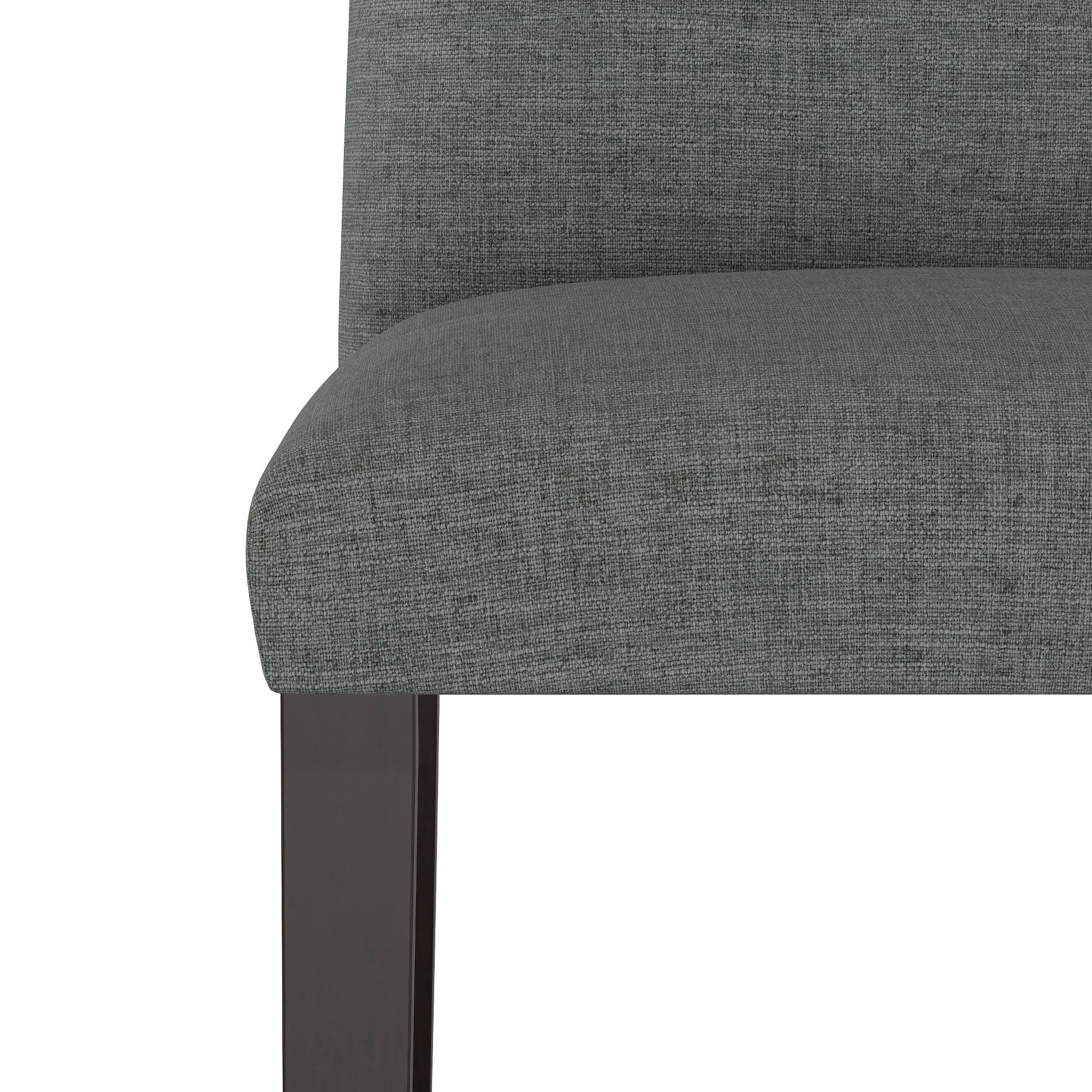 Modern Counter Height Barstool Charcoal Linen N3242