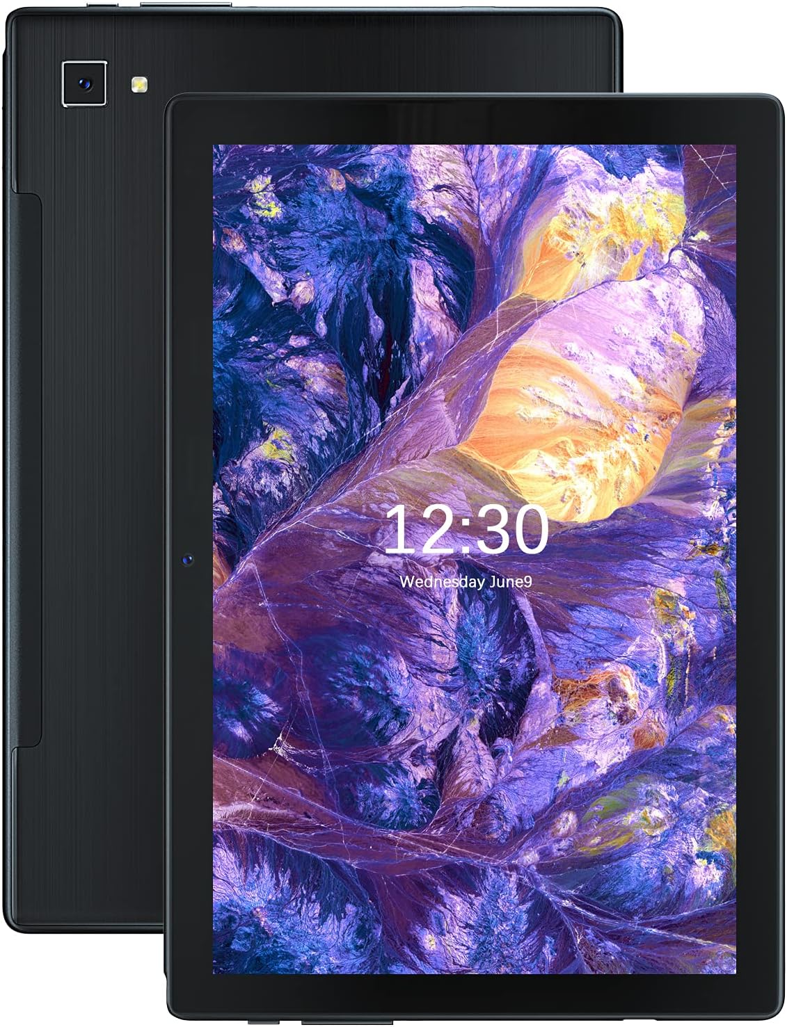 Black 10 inch Tablet 2GB RAM 32GB ROM 5G WiFi IPS HD Display 13MP Camera Bluetooth 5.0 Pack of 2 S508