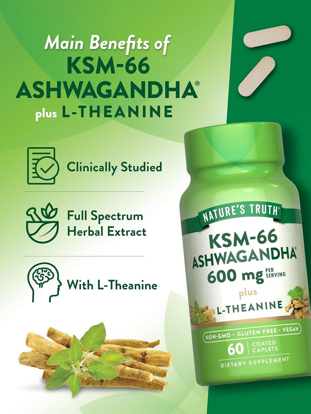 60 Capsules Ashwagandha Supplement G50498