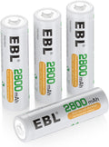 4 Pack AA 2800mAh Ni-MH Rechargeable Batteries G351