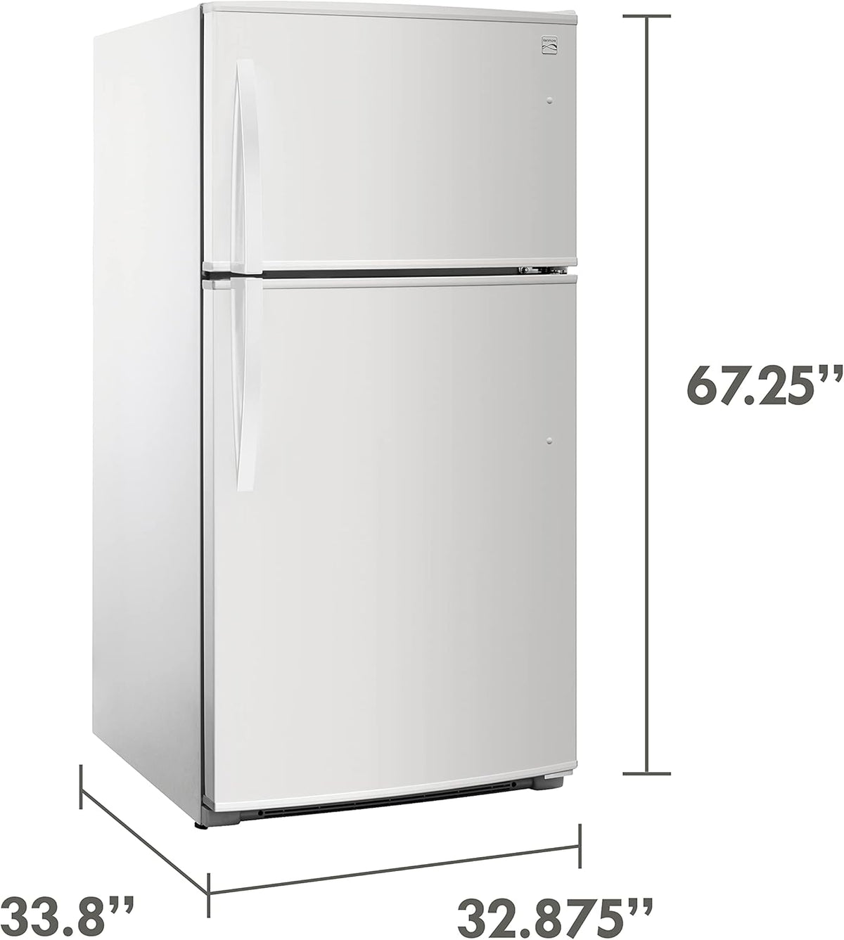 White 21 Cubic Ft. Top-Freezer Refrigerator E766543