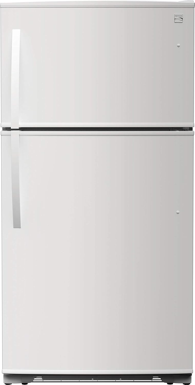 White 21 Cubic Ft. Top-Freezer Refrigerator E766543