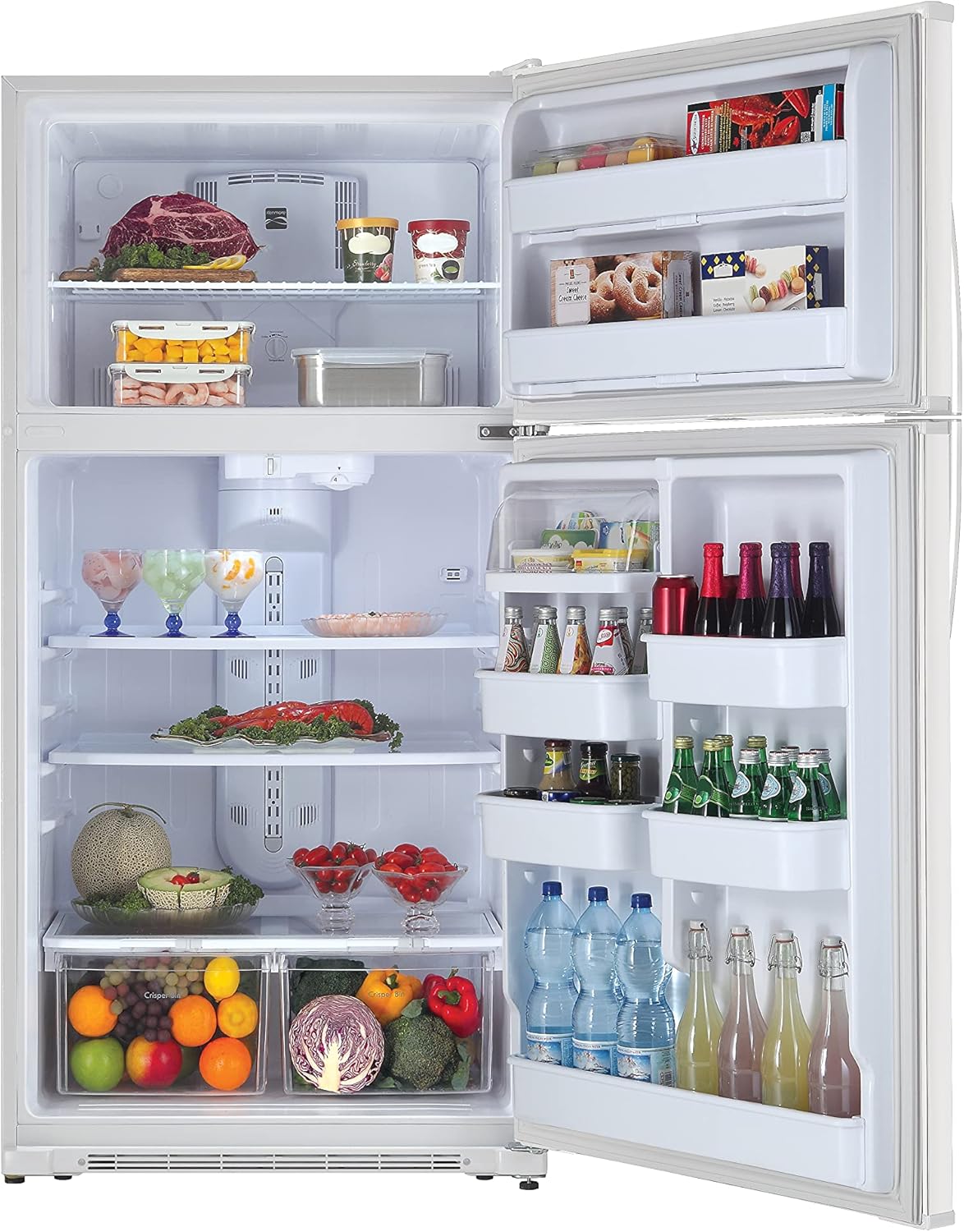 White 21 Cubic Ft. Top-Freezer Refrigerator E766543