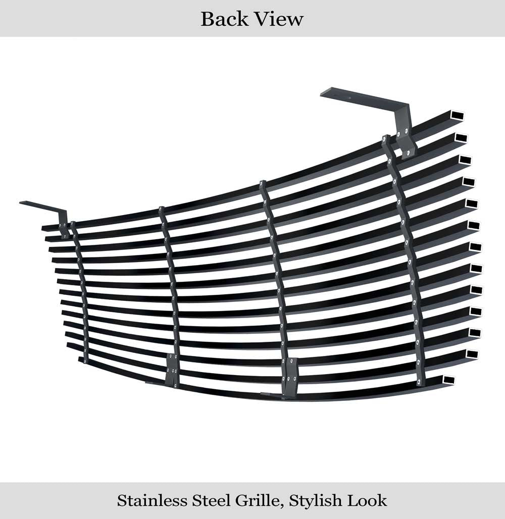 Stainless Steel Black Horizontal Billet Grille Insert Q83792