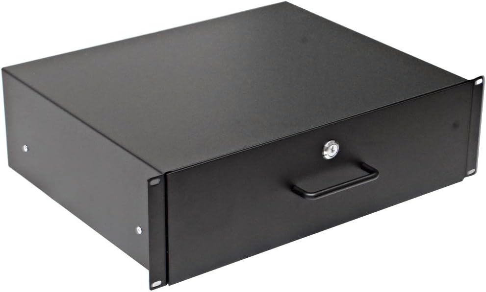 3 Space Rack Case Drawer with Lock & Key 3U L46305
