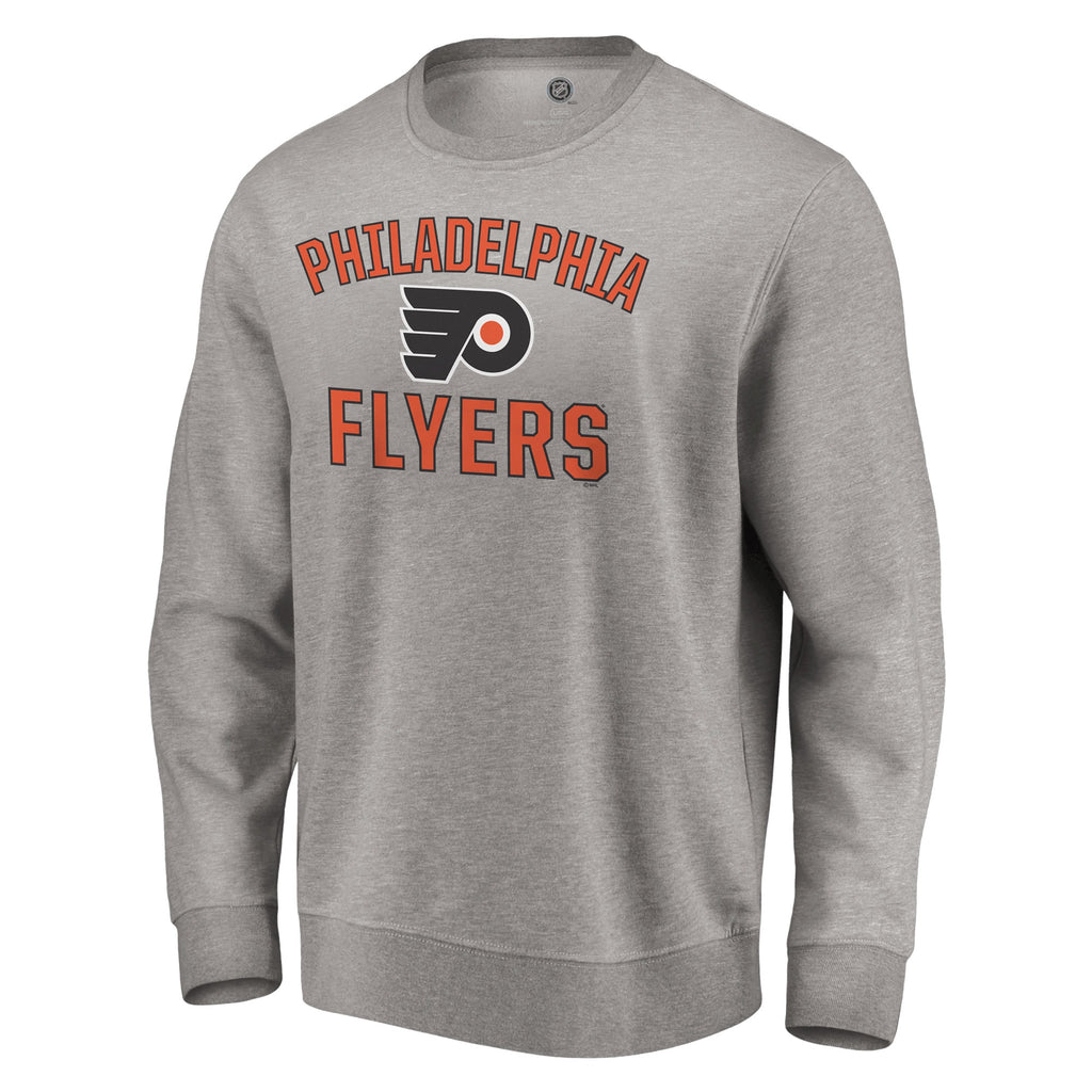 Heather Gray Philadelphia Flyers Pullover Sweatshirt L250