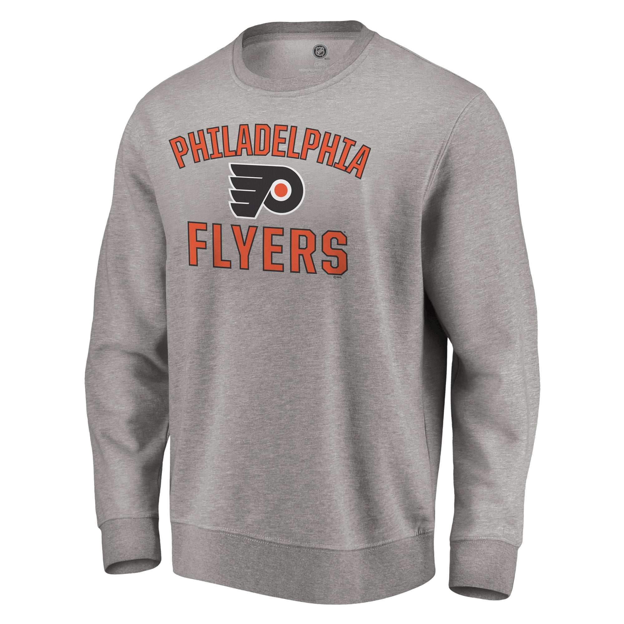 Heather Gray Philadelphia Flyers Pullover Sweatshirt L250