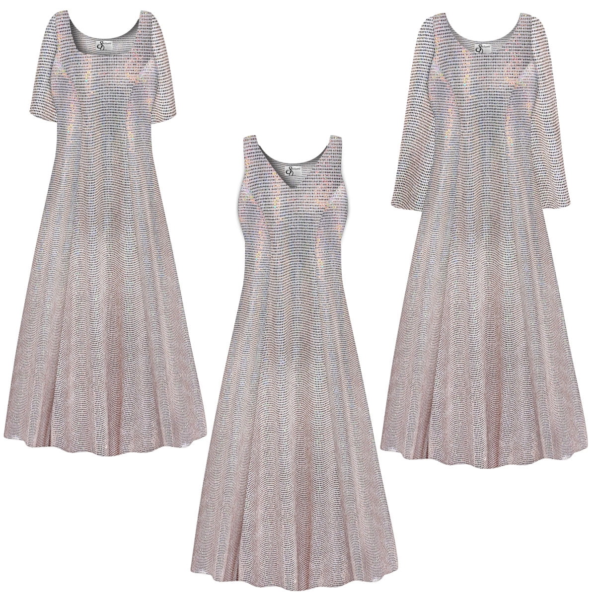 Small Womens Dress Aurora Print Short Sleeve Princess Cut B71057