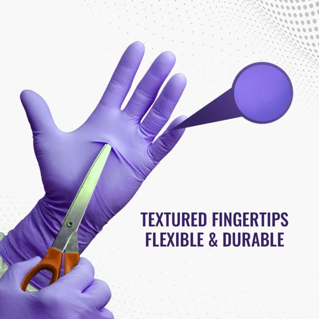 Nitrile Disposable Exam Gloves, X-Large, 300/Box, Textured Fingertips G2095