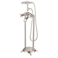 Brushed Nickel Freestanding Tub Faucet with Hand Shower X6713
