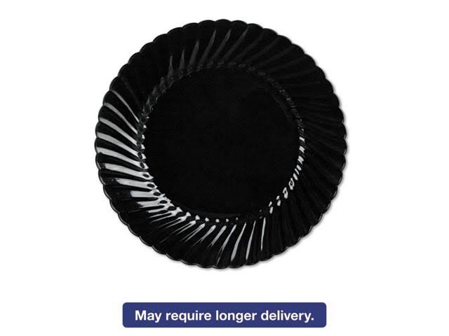 Black Plastic Plates 10.25 in 144/Case I912