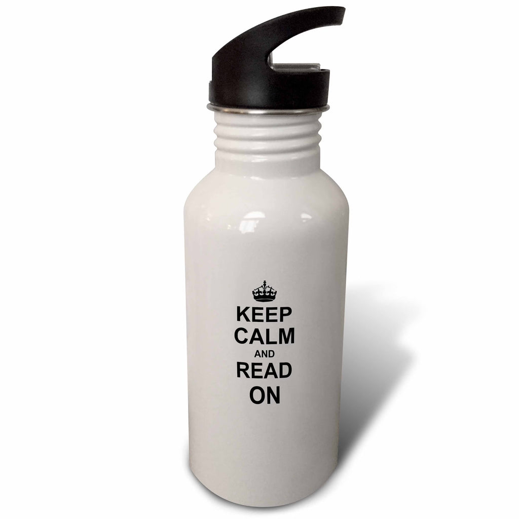 21 oz Black Sports Water Bottle H573