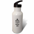 21 oz Black Sports Water Bottle H573
