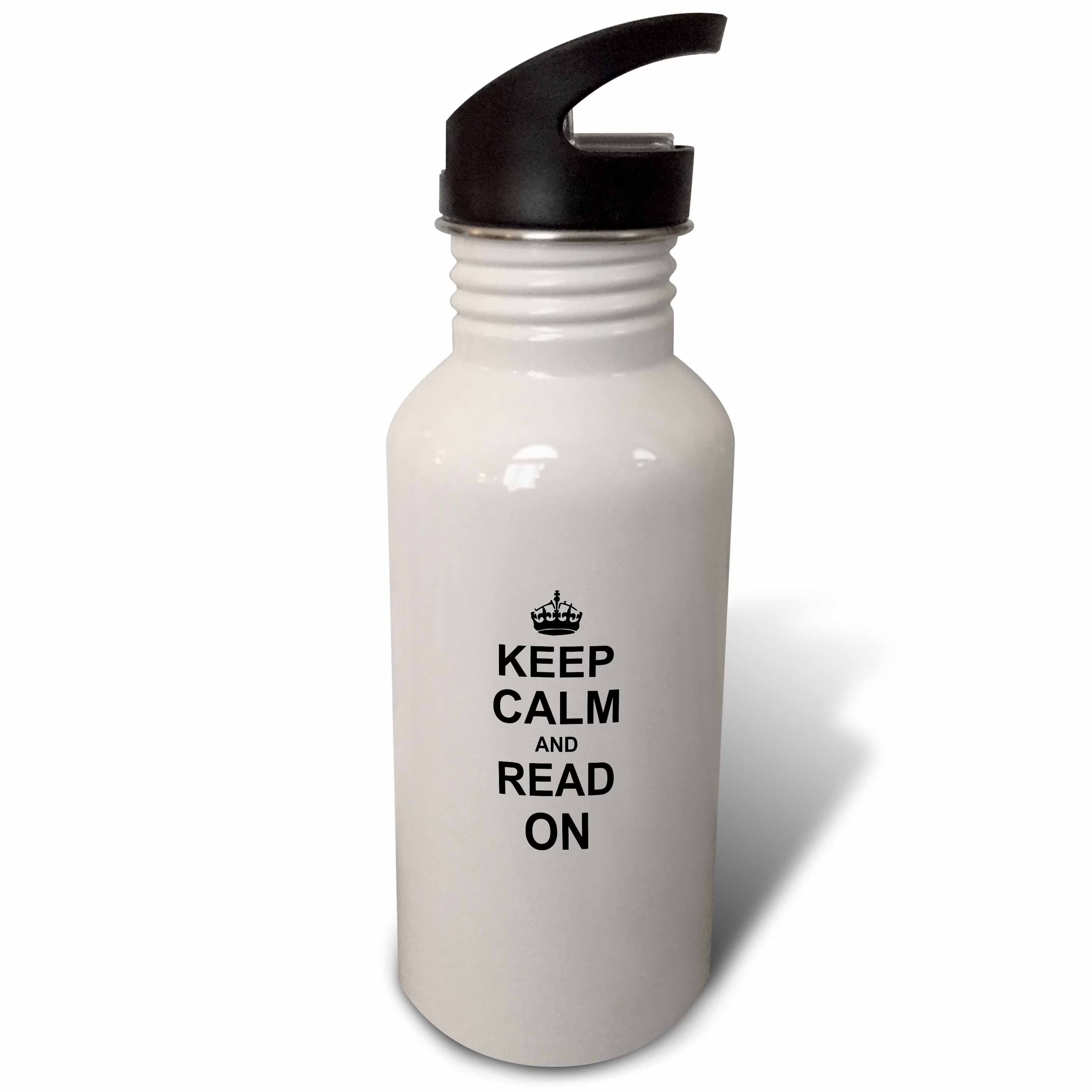 21 oz Black Sports Water Bottle H573