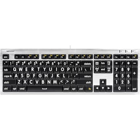 White on Black Mac Keyboard J699554