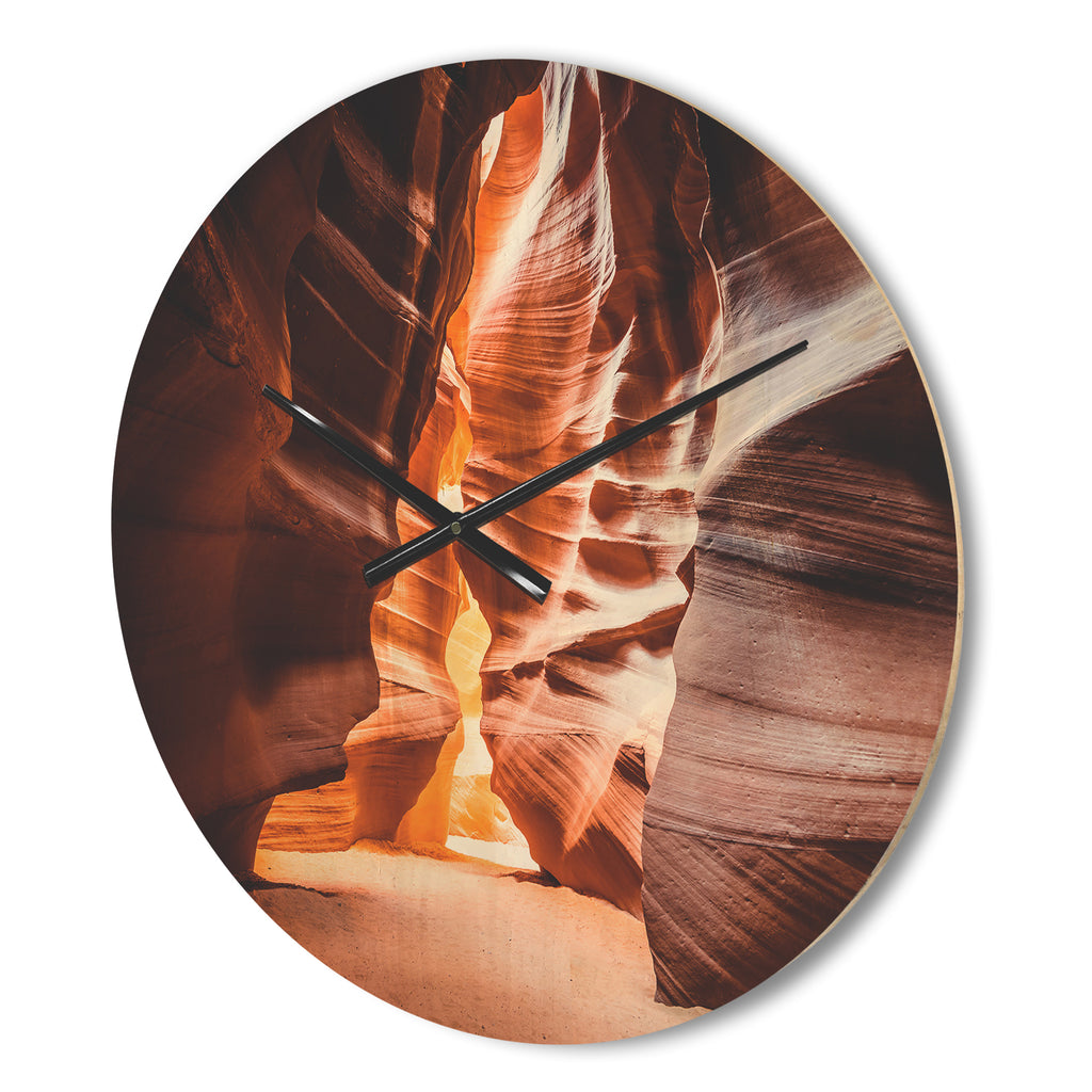 Antelope Canyon Wood Wall Clock K833