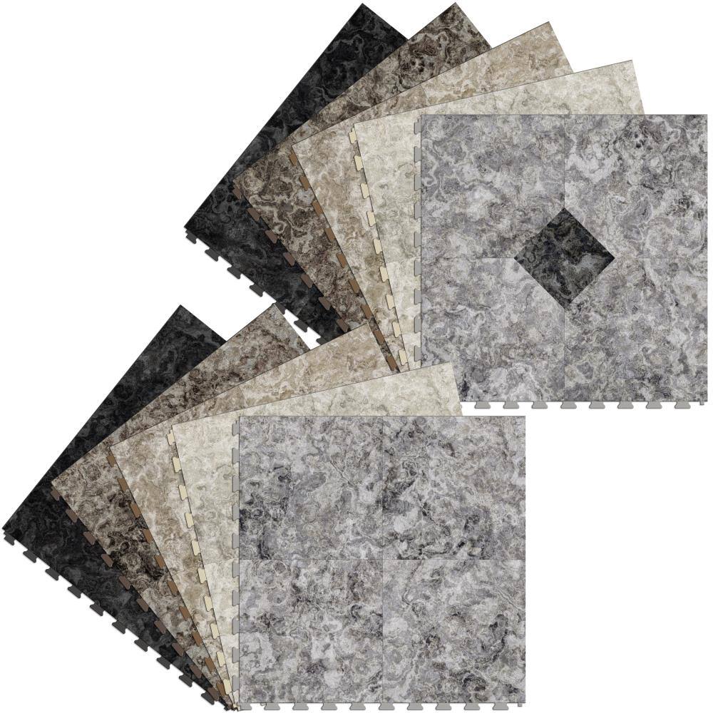 20-in x 20-in Water Resistant Interlocking Luxury Vinyl Tile N33051
