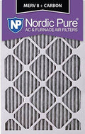 16x20x1 MERV 8 Plus Carbon Pleated AC Furnace Filter Qty 2 G746