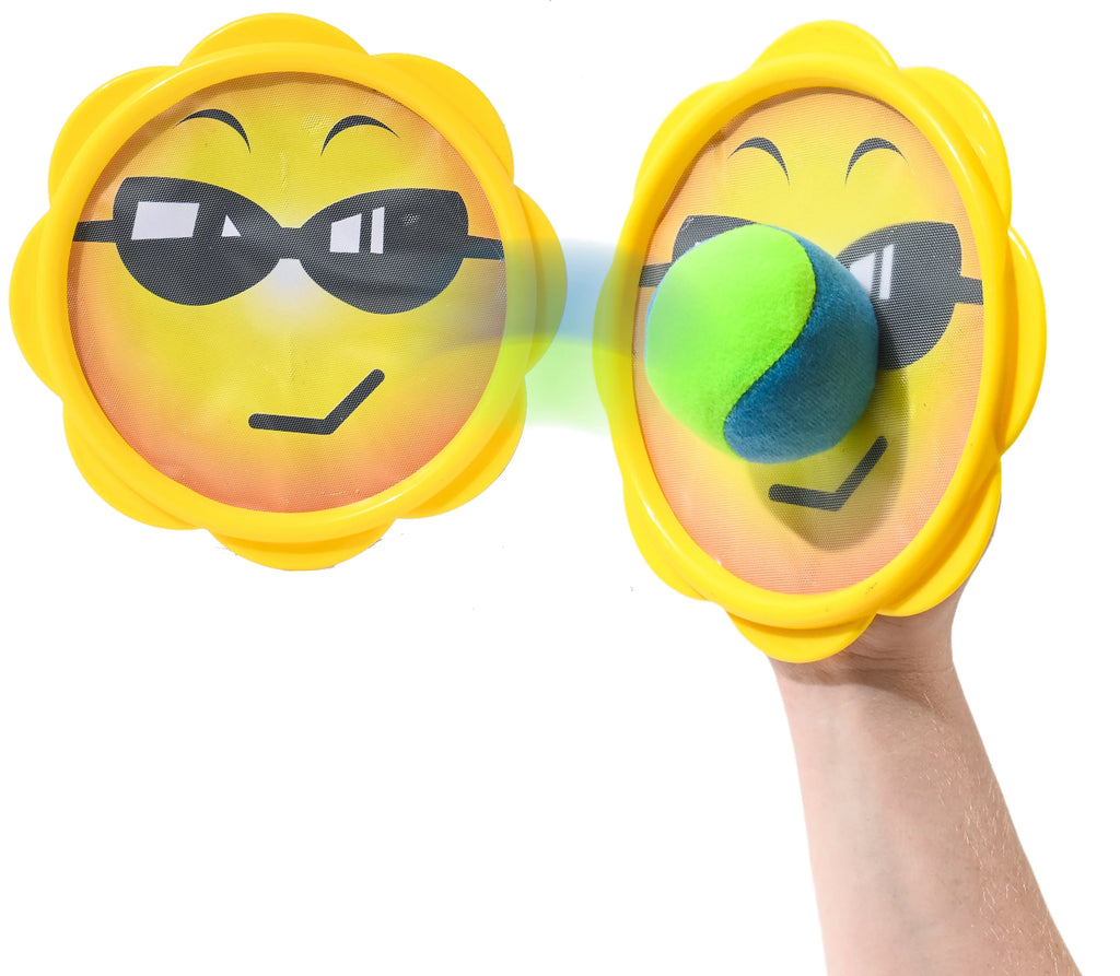 Toss & Catch Ball Game Set with 2 Paddle Discs and 1 Soft Catch Ball P374