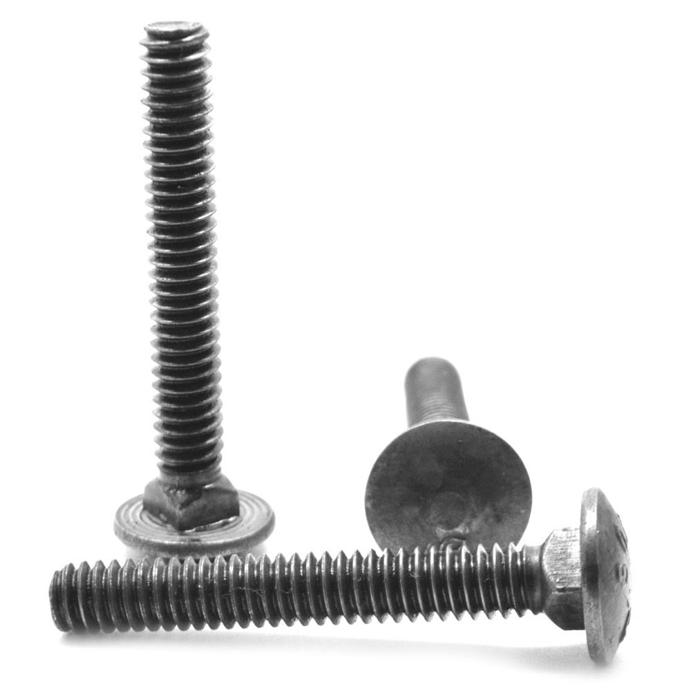5/16x22-18 x 2x22 (FT) Coarse Thread A307 Grade A Carriage Bolt Low Carbon Steel Plain Finish V534744