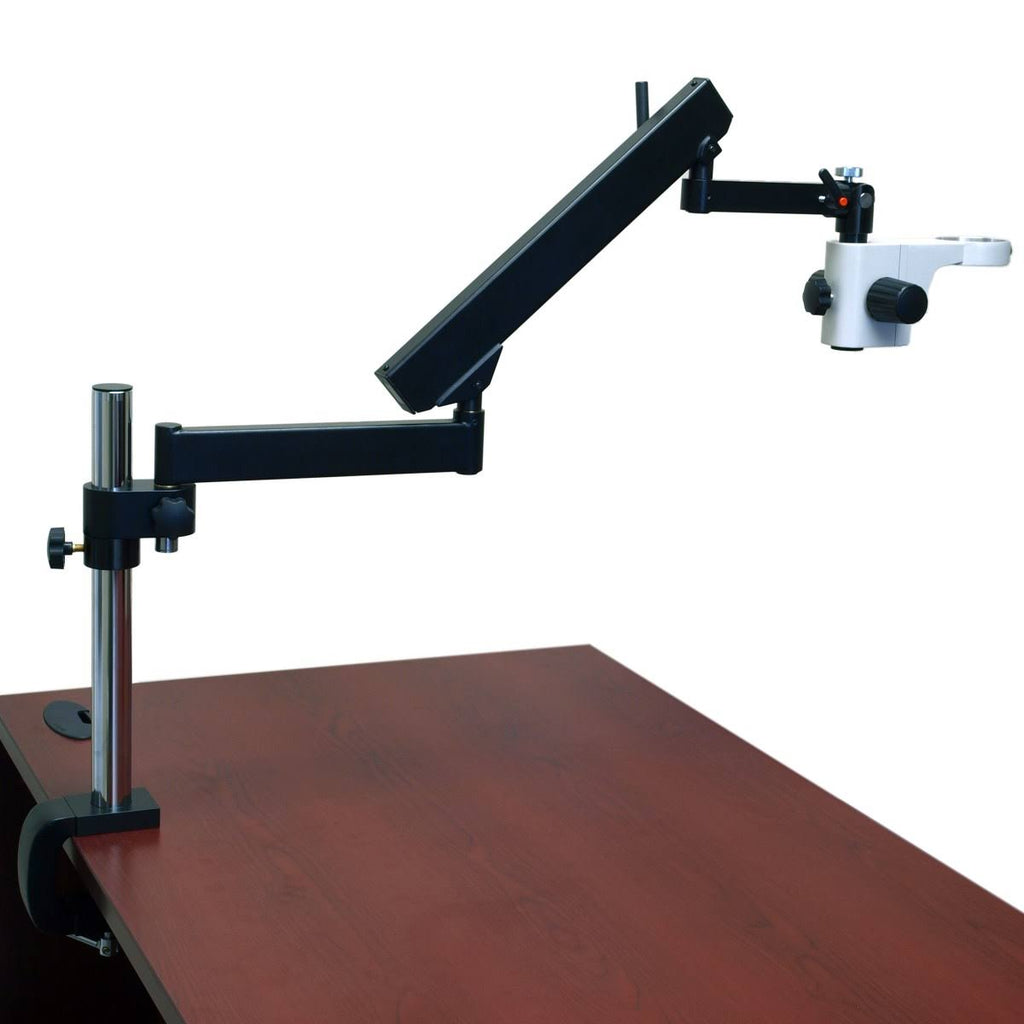 7-45X Stereo Microscope with Articulate Arm, 56 LED Ring Light, 5.0M Camera P63078