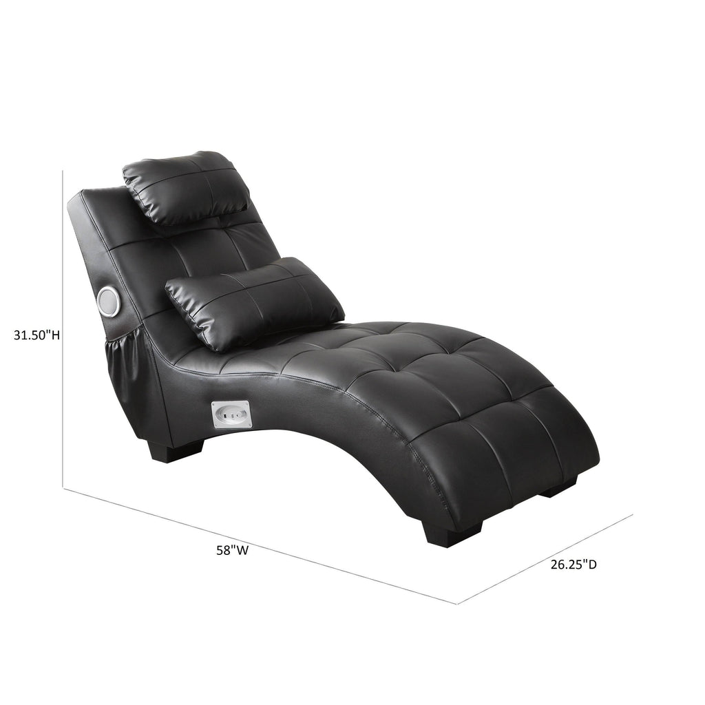 Black Chaise V11749