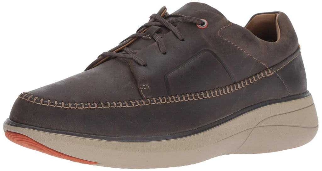 Dark Grey Leather Lace-Up Shoes C5508