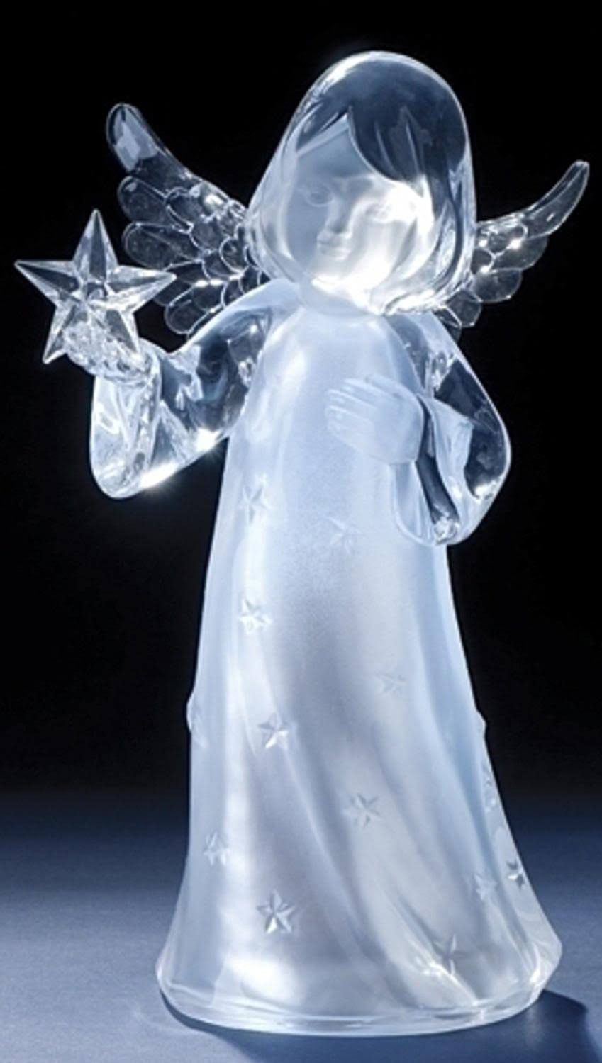 LED Lighted Angel Holding A Star Christmas Figure F898396