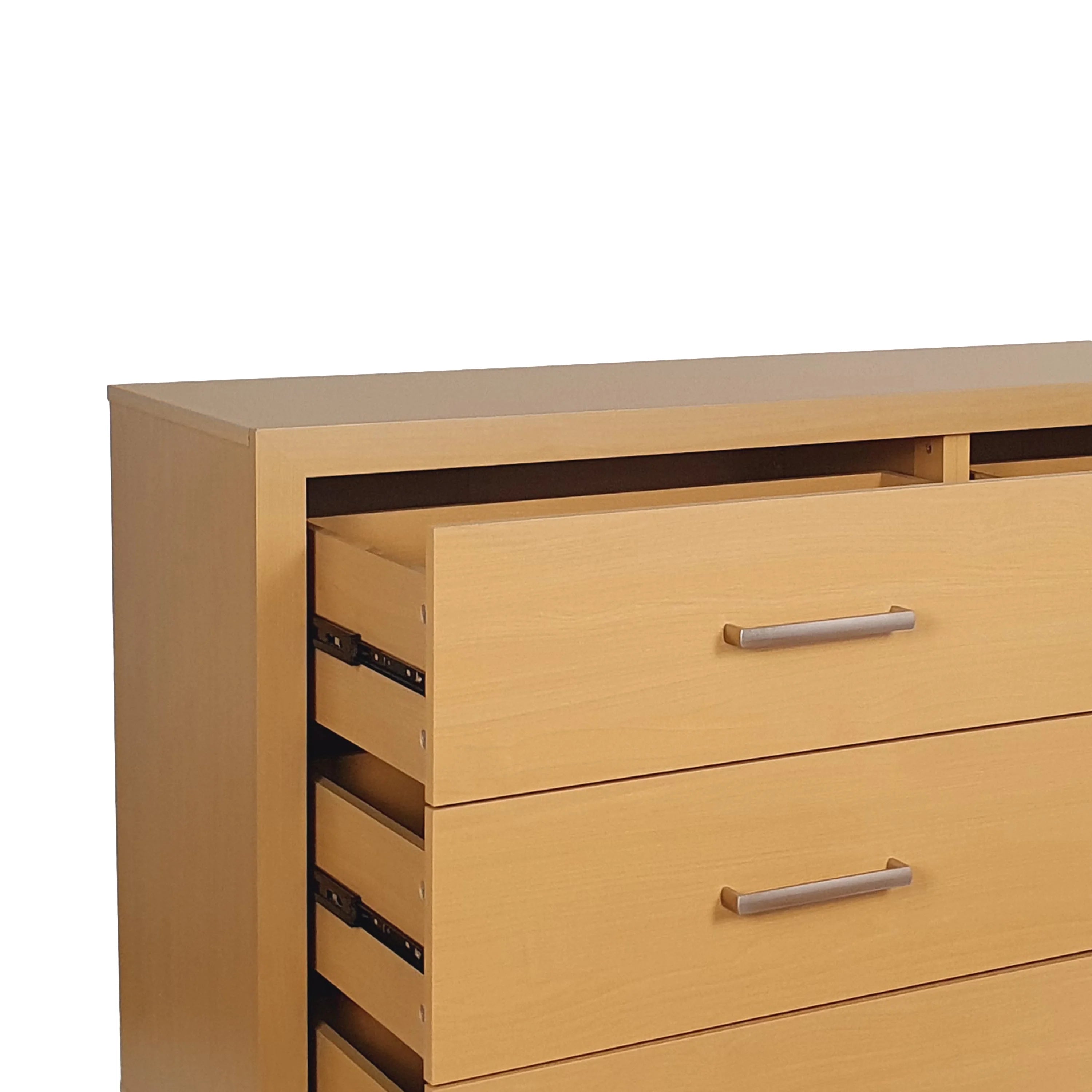 Faux Wood 6 Drawer Double Dresser Q6076