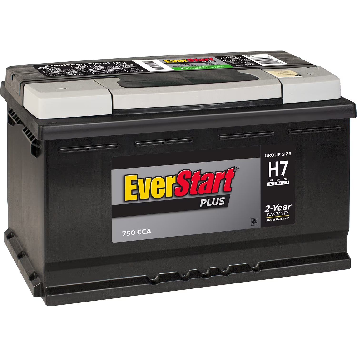 Lead Acid Automotive Battery, Group Size H7 / LN4 / 94R 12 Volt, 750 CCA O709072