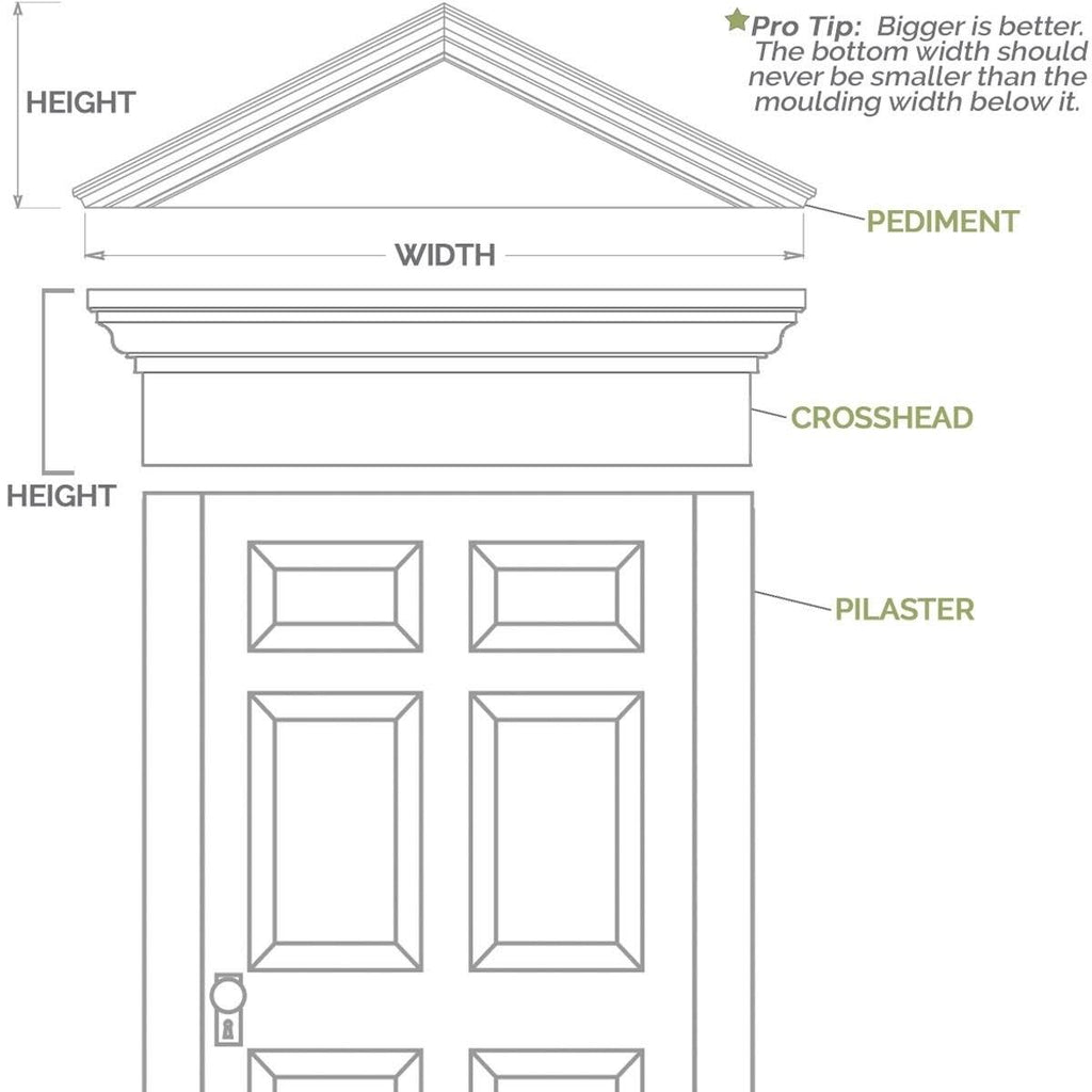Plain PVC Pilaster with Standard Capital and Base (Pair) J12619