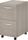 2 Drawer Mobile File Cabinet, Sand Oak F492