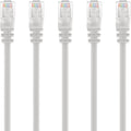 Cat 6 Ethernet Cable 3 ft (50-Pack) White T7193