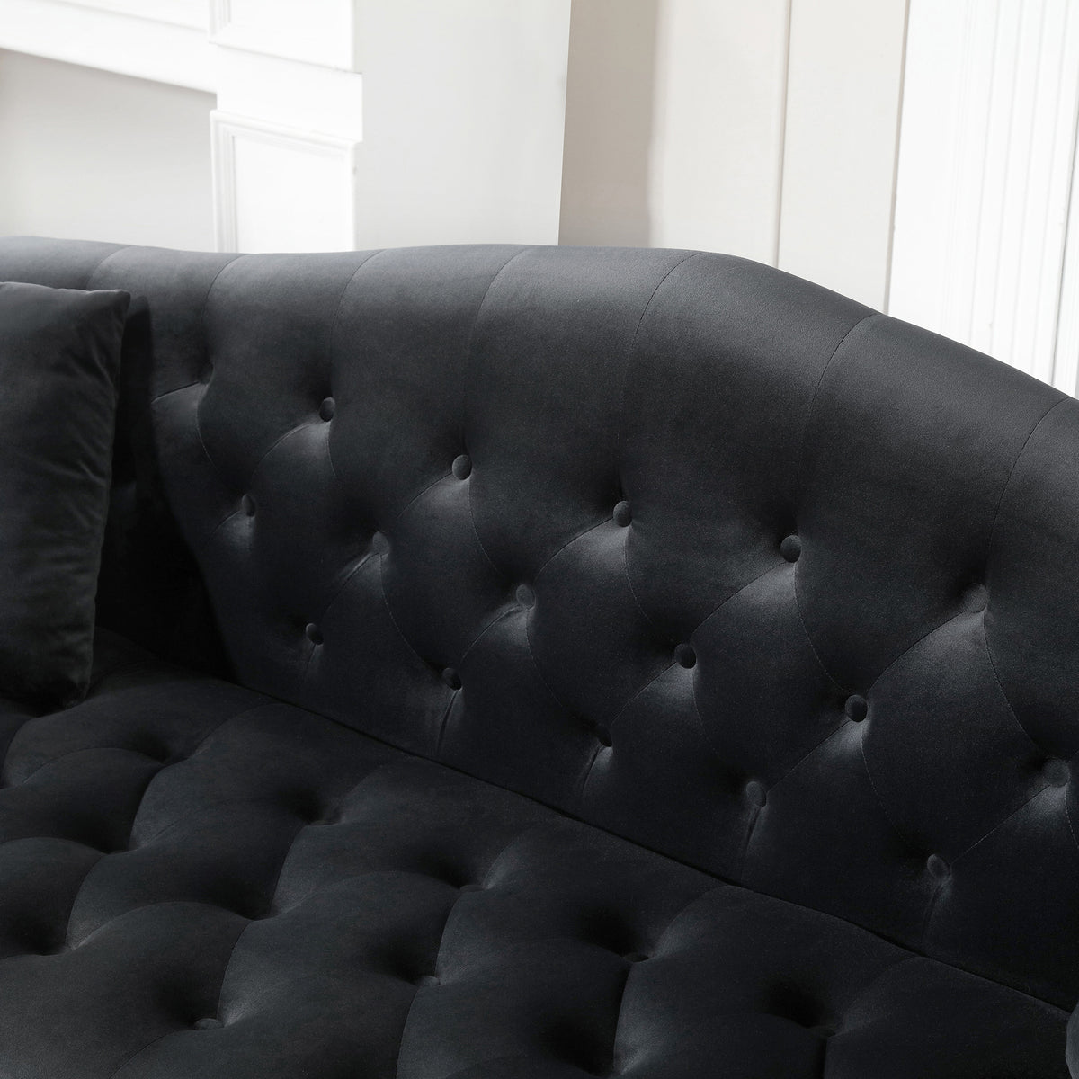 Velvet Chesterfield Loveseat I788553