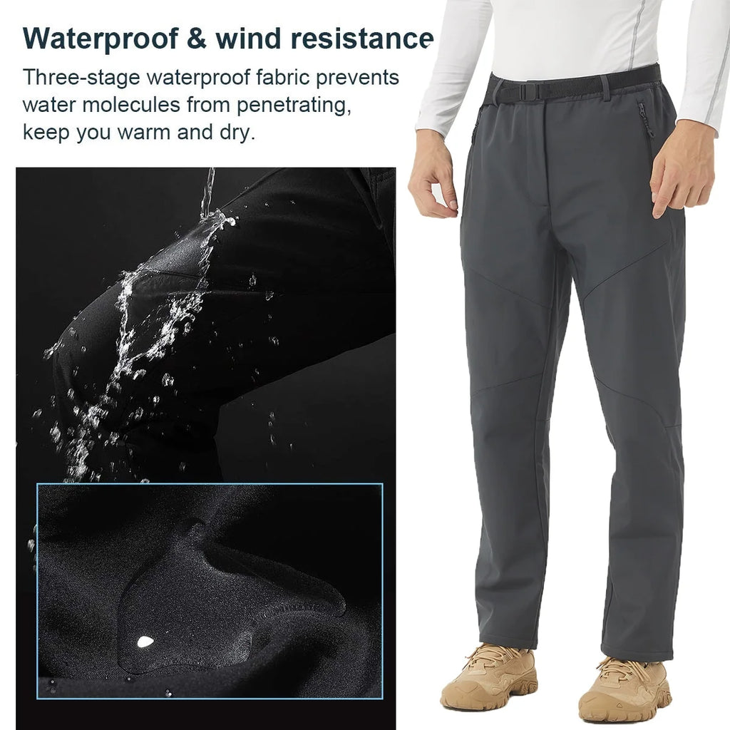 Waterproof Fleece Lined Softshell Ski Pants R587