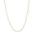 14k Solid Gold Yellow Box Chain Necklace 0.6 mm 13 inches S7254