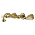 Brushed Brass Wall Mount Tub Faucet A87139