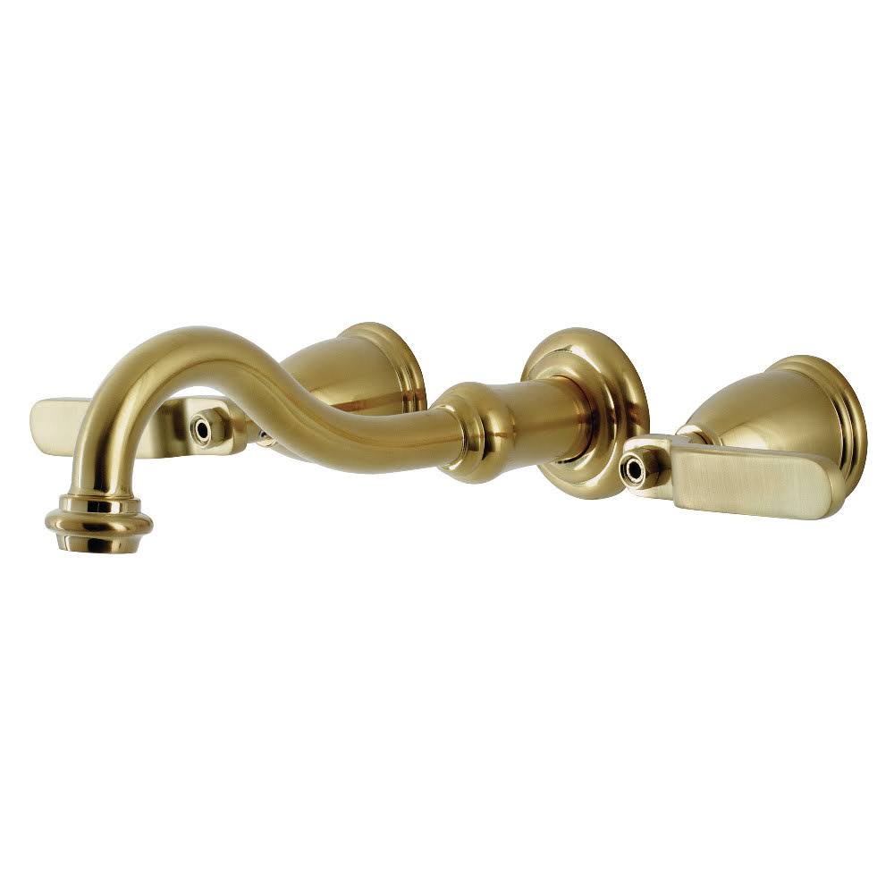 Brushed Brass Wall Mount Tub Faucet A87139