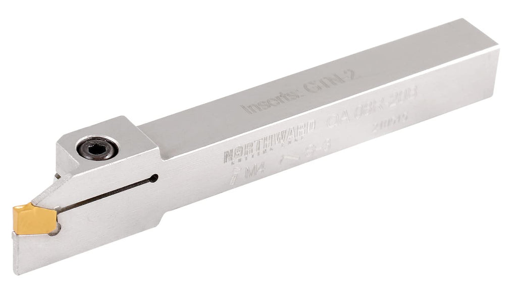 3/8'' by 1/2'' Heavy Duty Indexable Grooving/Parting Holder with Gtn-2 Tin Coated Carbide Insert S154244