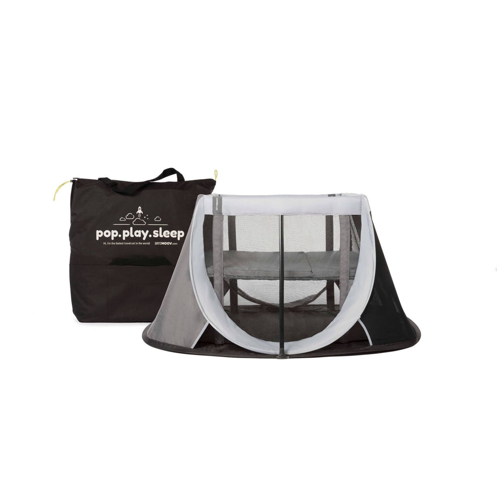 Instant Travel Cot in Grey Rock | 100% Cotton K530