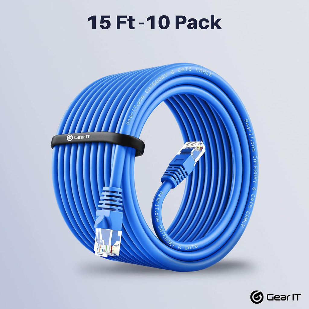 Cat 6 Snagless Ethernet Cable 0.5 Feet Blue B2194