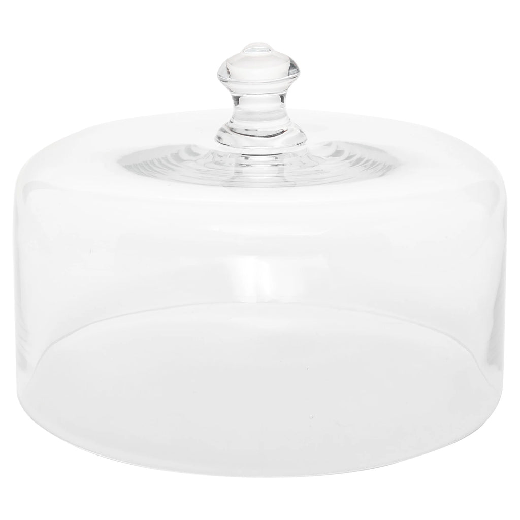 Milk White 10-inch Cake Stand with Glass Cover L50118