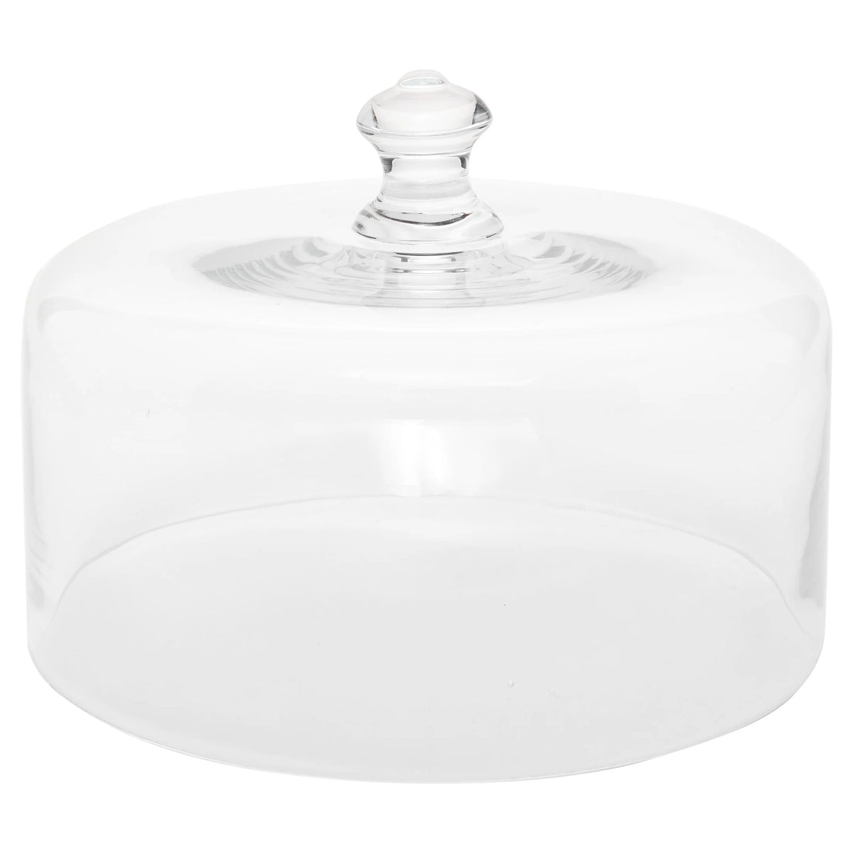 Milk White 10-inch Cake Stand with Glass Cover L50118
