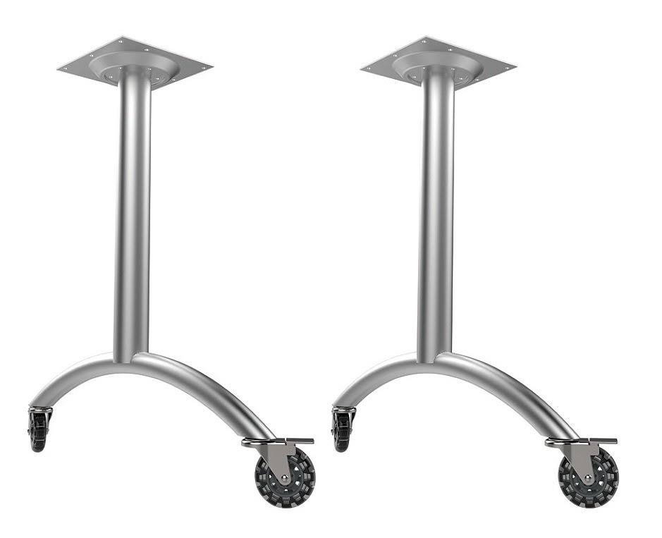 Silver Steel Arc Legs, Set of 2 T335