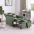 3 in 1 Convertible Chair Bed Sleeper Chair with Pillow Velvet Fabric Grey Y518142