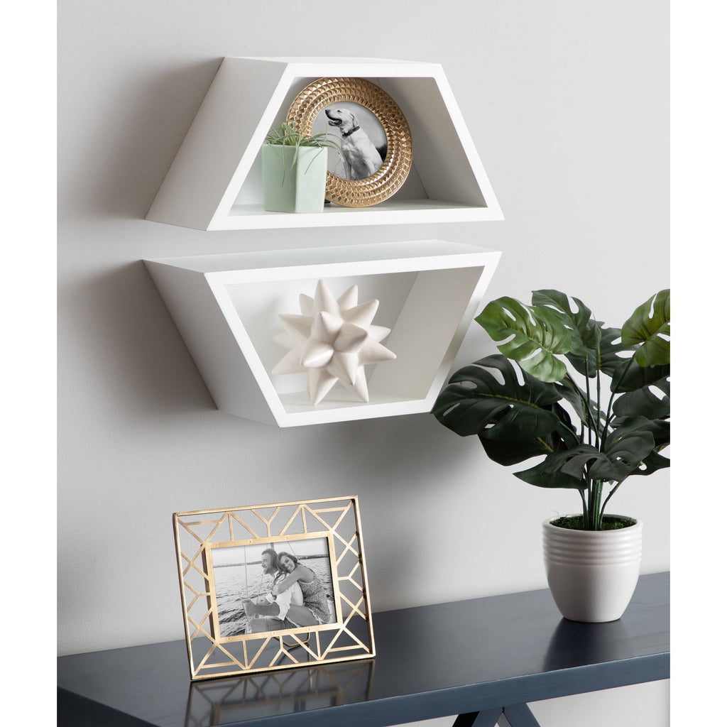Black Wall Shelf Set of 2 D4392